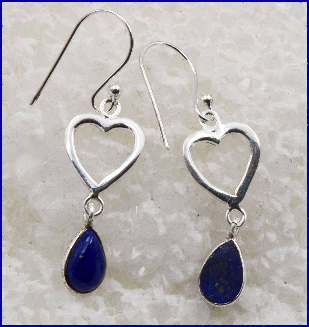 Orecchini pendenti & Orecchini a lobo: Lapis Lazuli Herz Ohrhänger 925 Silber – Nuovo e nell'imballaggio originale da Oberglatt ZH venduto da Goldfee1 2