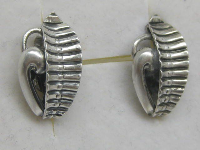 Orecchini pendenti & Orecchini a lobo: Antik Ohrringe Ohrclips Silber 835 Blatt – Usato da Ermatingen venduto da Decovin 3