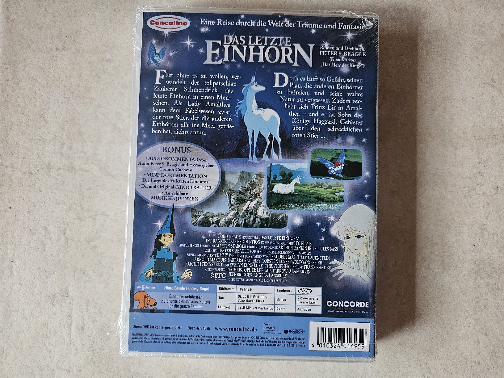 Tutti i DVDs: Das letzte Einhorn  /  Fabrikneu ink. Plätzchenausstecher – Nuovo e nell'imballaggio originale da Schneisingen venduto da backstore24 1