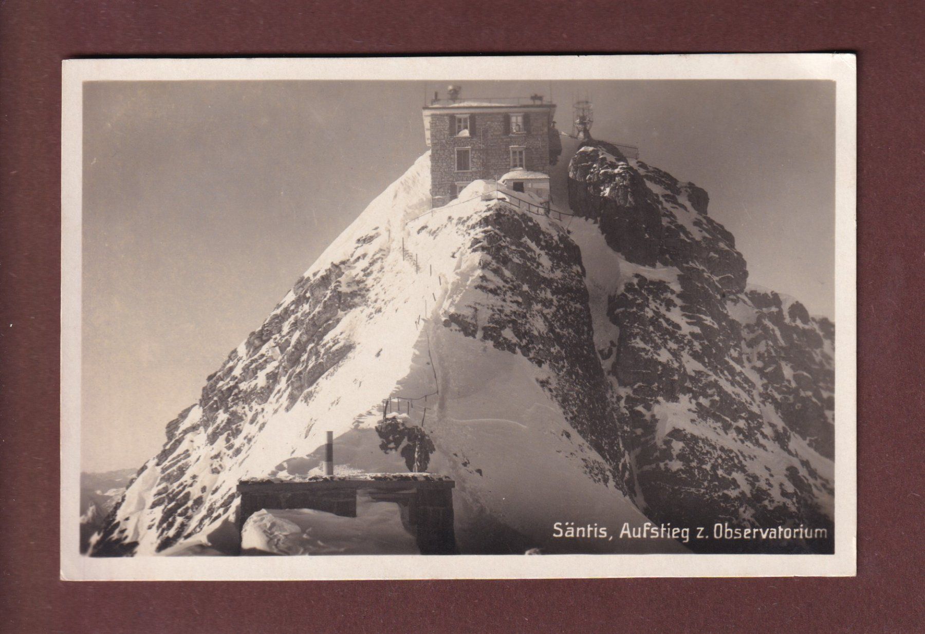 Cartes postales: SÄNTIS - Observatorium - 1929 – D'occasion à Pully par nicecards-shop