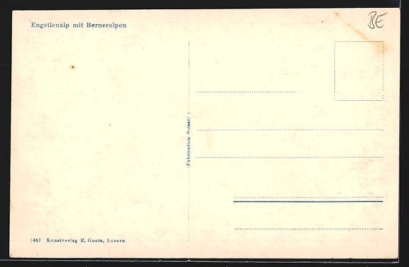 Cartoline postali: Engstlenalp, Ortspartie mit Berneralpen – Usato da Berlin venduto da bartko-reher 1