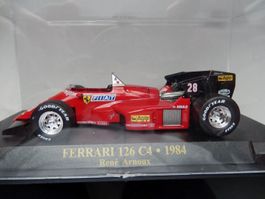 F1 Ferrari 126C4 - JP. Arnoux 28 -von box  %% Ausverkauf %%