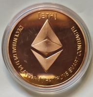 MEDAILLE - KRYPTO - ETHEREUM - VERGOLDET IN ORIGINAL KAPSEL