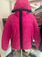 Pinke Tommy Hilfiger Winterjacke mit Kapuze, Grösse S