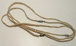 Modeschmuck Perlenkette 3 Ketten  keine Ahnung ob Deko od ec