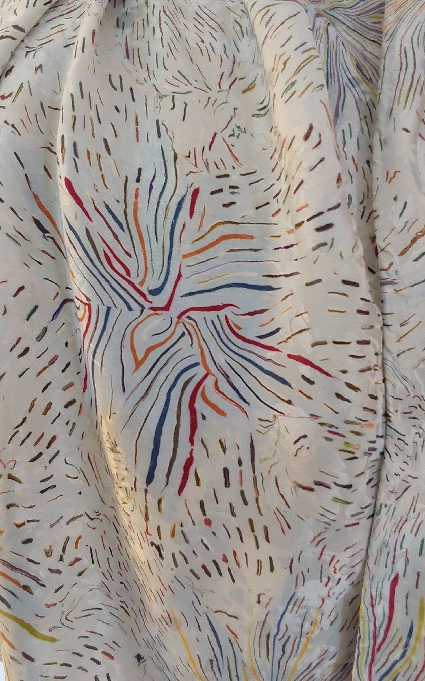 Foulard & Sciarpe: Seidenfoulard hellgrau – Usato da Köniz venduto da scopello12 2