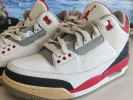 Nike Air Jordan 3 Retro Fire Red, Grösse 42.5, Top Zustand!