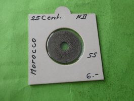 Marokko o.J. 25 Centimes