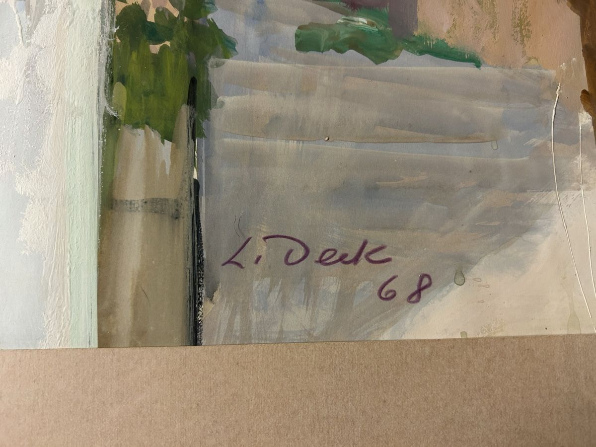 Dipinti: Original Gemälde von Leo Deck 68 Bei Savona Tempera  – Usato da Lanzenhäusern venduto da vic63 2