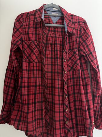 Tommy Hilfiger Bluse kariert rot/schwarz Grösse M 