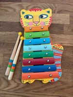 Holzxylophon Katze farbig gut erhalten von Djeco