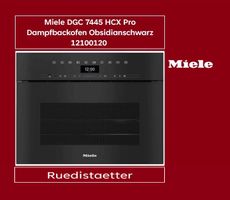 Miele DGC 7445 HCX Pro Dampfbackofen Obsidianschwarz