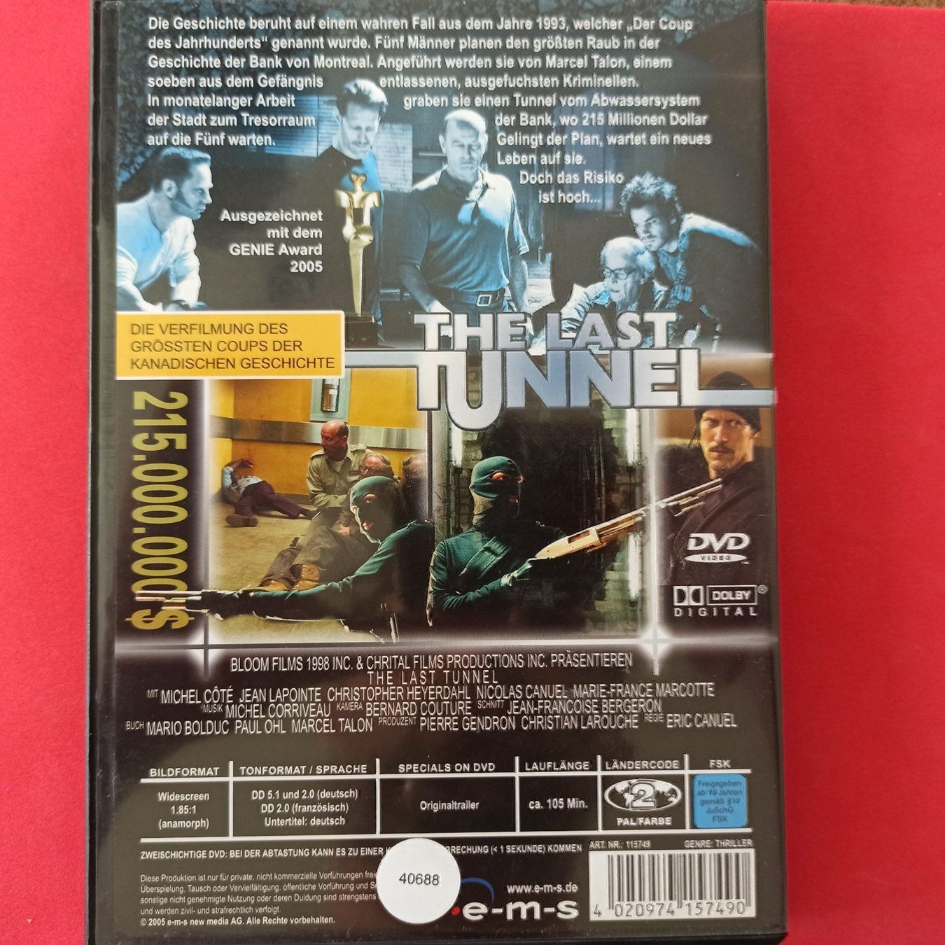 Tutti i DVDs: The Last Tunnel – Usato da Dübendorf venduto da kb86_MOVIE 1
