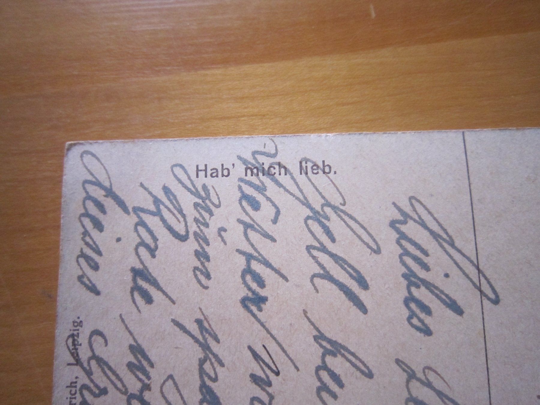 Cartoline postali: No 7 Postkarte "hab mich lieb" 1921 – Usato da Gordola venduto da Polentaefung 2