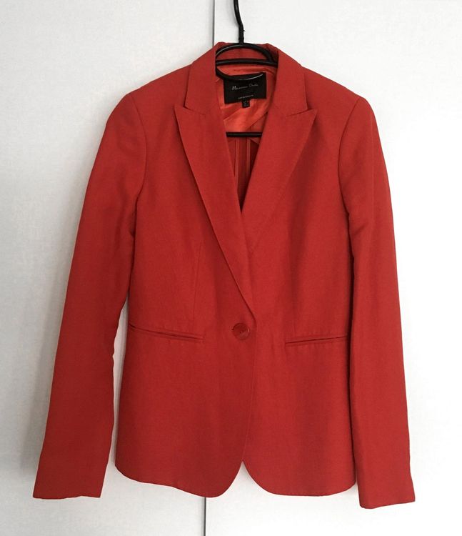 Massimo Dutti Giacche: MASSIMO DUTTI Veste Blazer Orange Foncé - Taille 34 – Nuovo (secondo la descrizione) da Vevey venduto da secondlifevevey