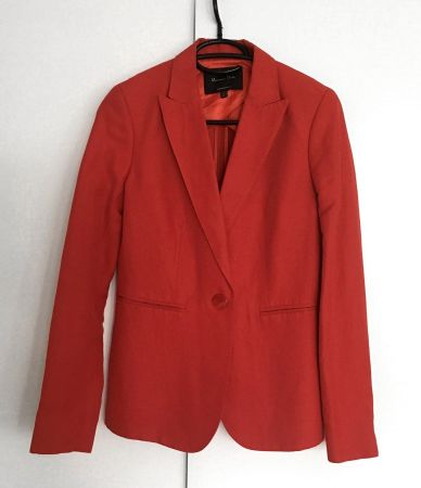 MASSIMO DUTTI Veste Blazer Orange Foncé - Taille 34