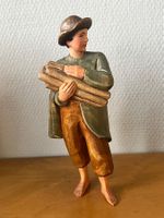 Hirt mit Holz Huggler Krippenfigur Weihnacht 22 cm