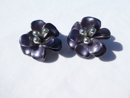 Grosse Vintage Ohrclips, Modeschmuck