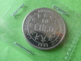 versilberte Medaille 30 mm Europa 1997, 10 Euro