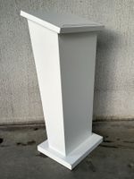 Rednerpult Weiss Stehpult Präsentationspult 121 cm