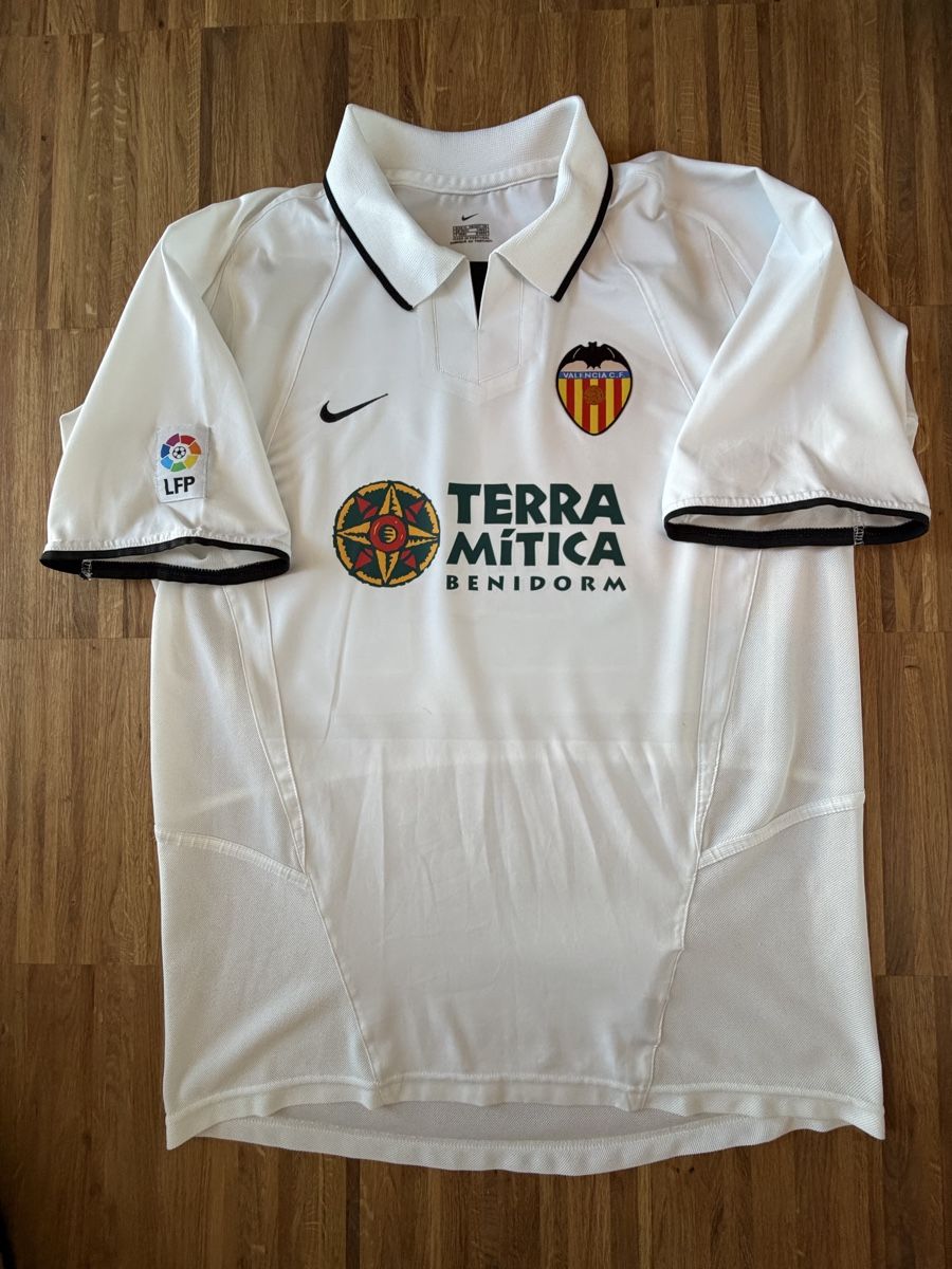 Nike Canottiere & Pantaloni: Original Aimar Valencia 2002/03 Trikot M – Usato da Burgdorf venduto da Shirtsy 1