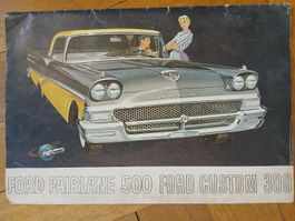 Ford Fairlane 500 Ford Custom 300 1958 Prospekt