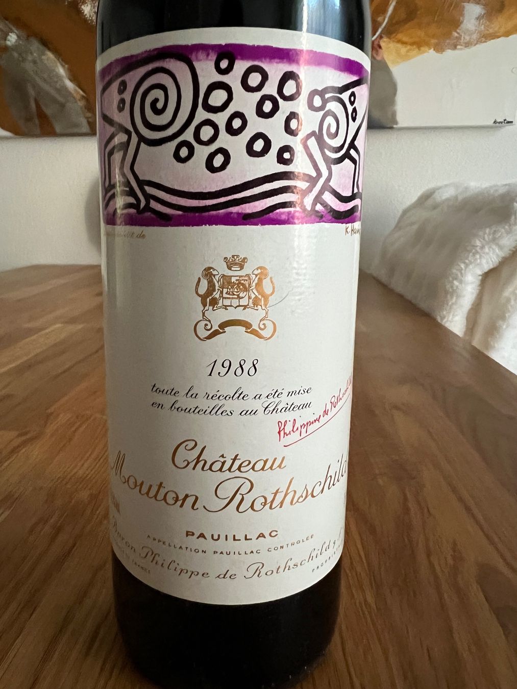 Mouton Rothschild Vino: 1 Fl. Mouton Rothschild 1988 – Nuovo e nell'imballaggio originale da Birmensdorf ZH venduto da Zielasco 1