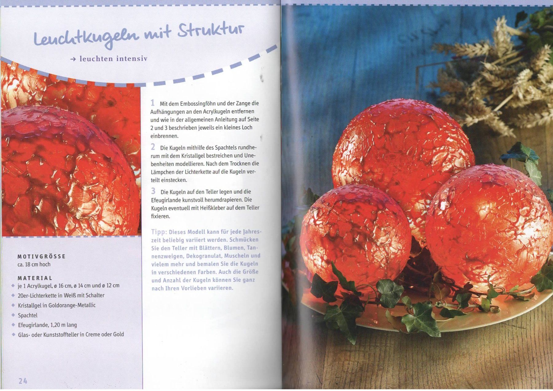 Bücher: 1 Bastelbuch Deko Leuchtkugeln – Neu (gemäss Beschreibung) aus Basel von Happybaer 1