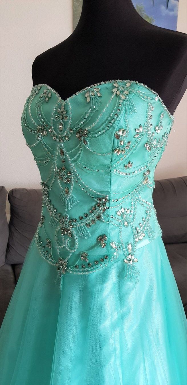 Vestiti: Abendkleid Brautkleid Türkis Gr. 40 – Nuovo e nell'imballaggio originale da Turbenthal venduto da sch_s72n 2