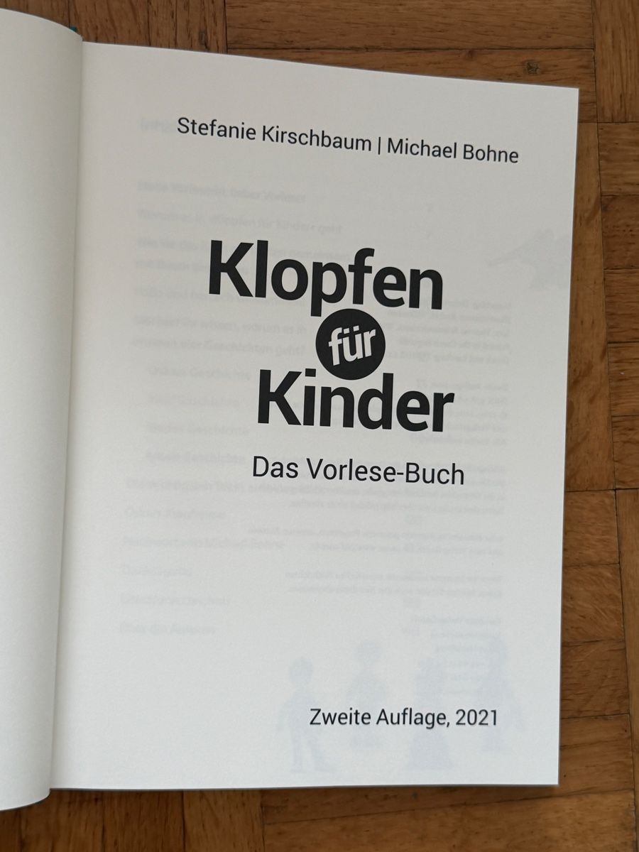 Libri: Klopfen für Kinder - Das Vorlesebuch – Nuovo (secondo la descrizione) da Aarau venduto da Tam6 2