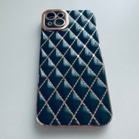 Luxus Schutzhülle Cover Case Etui in Grün für iPhone 14