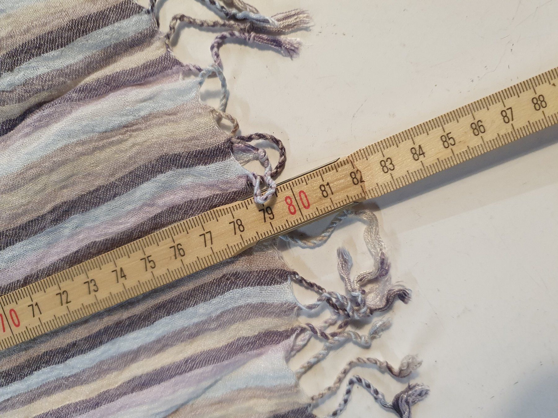 Foulard & Sciarpe: Baumwollschaal gestreift 160 x 35 – Usato da Zürich venduto da loosebone 1