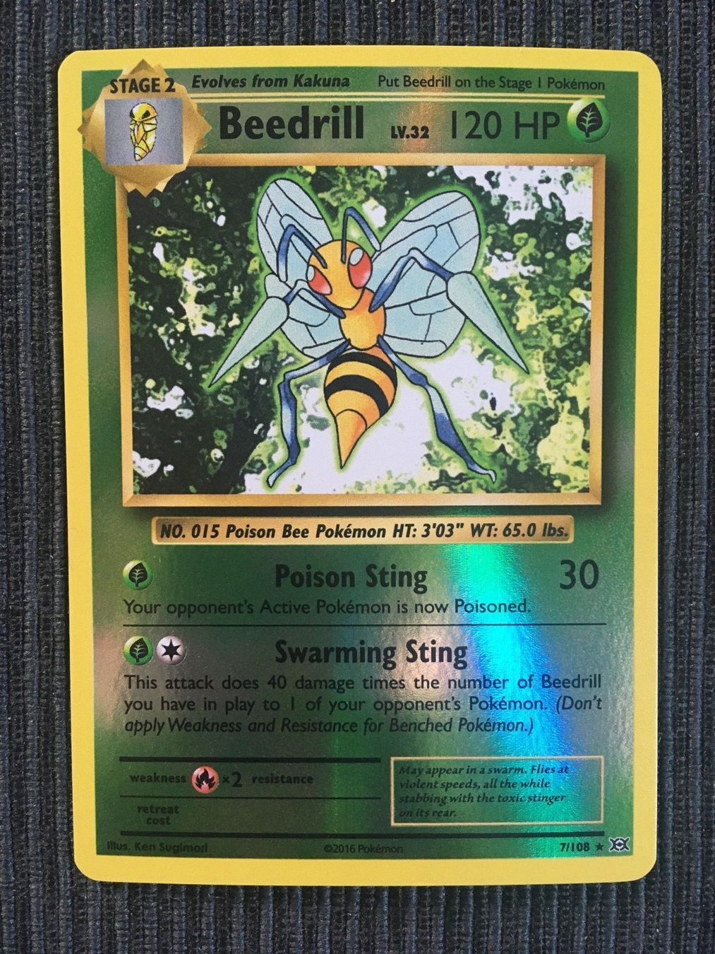 Pokémon Carte collezionabili: Pokemon Beedrill Reverse XY Evolutions – Nuovo (secondo la descrizione) da Wabern venduto da Collectfun