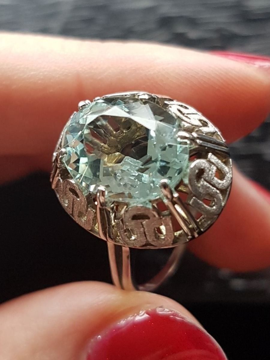 Anelli: Traumhafter rhodinierter Gelbgold Ring – Nuovo (secondo la descrizione) da Unterägeri venduto da Altgoldschmuck 3