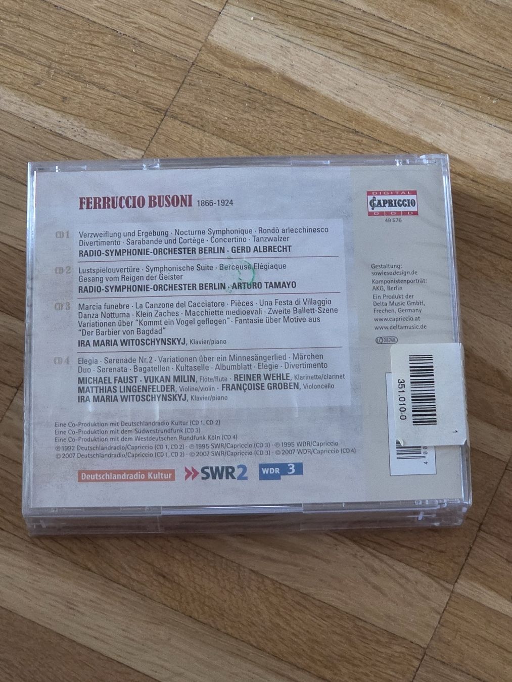 CDs: Neue CD-Box: Werke von Ferruccio Busoni – Neuf avec emballage d'origine à Aesch BL par immon 1