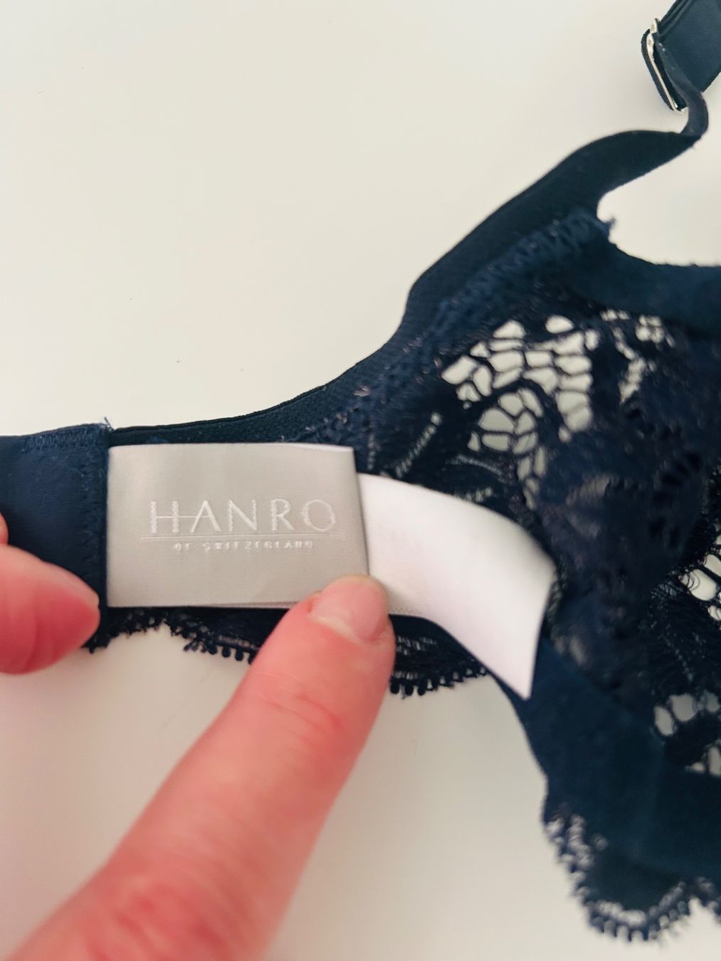 Hanro Altra biancheria intima: Hanro Blue Lace Bra, wie NEU – Nuovo (secondo la descrizione) da Zürich venduto da diva1972 4