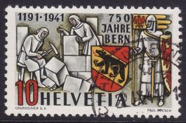 SBK-Nr. 253 (750 Jahre Stadt Bern 1941) gestempelt