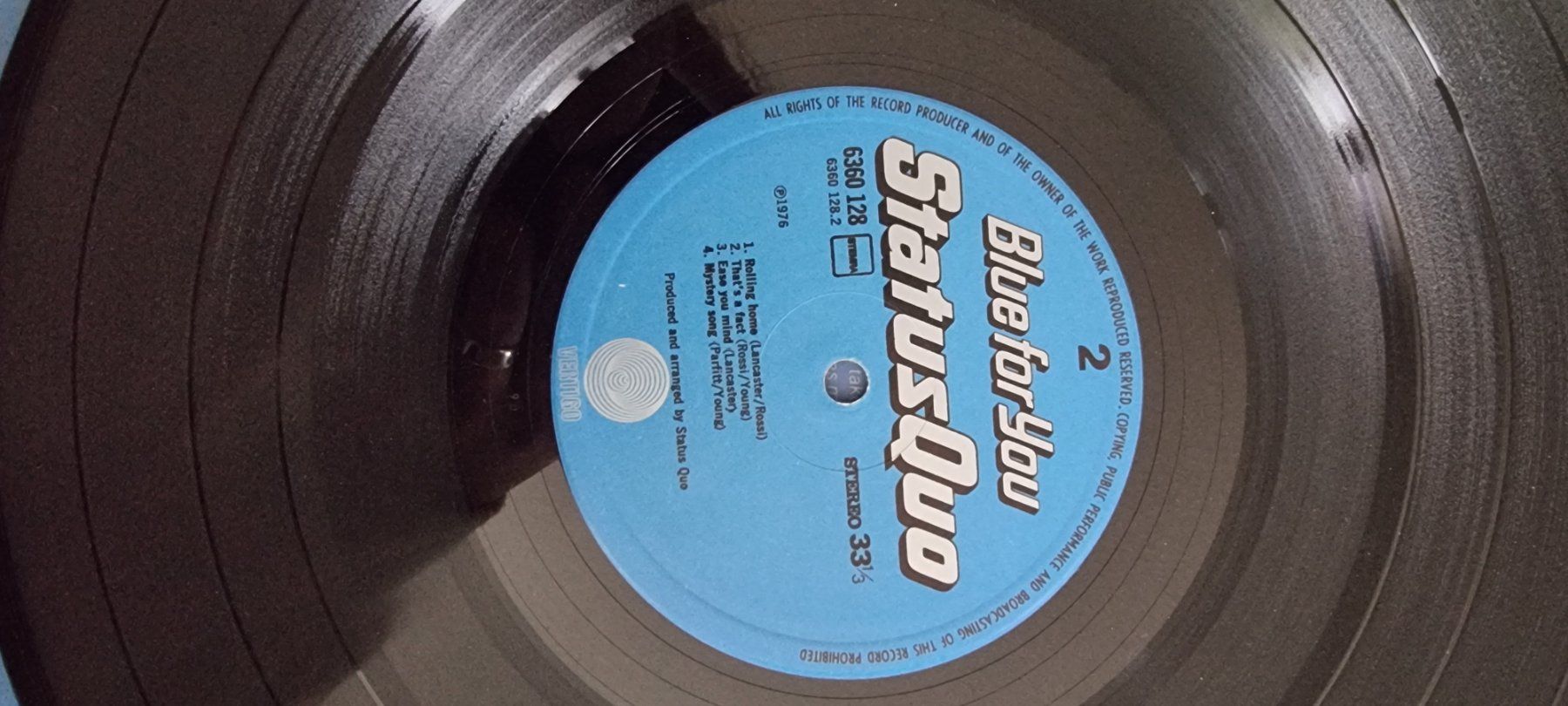 Dischi in vinile: Status Quo Blue for You Schallplatte – Usato da Rupperswil venduto da greenangel4 4