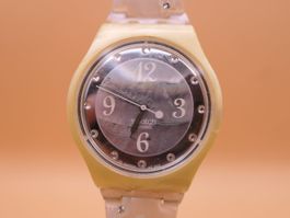Swatch Jelly in Jelly "WHITE FEELINGS" SUJW101,neue Batterie