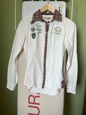La Martina Damen Bluse, Gr. 2, Polo Look, Top Zustand!