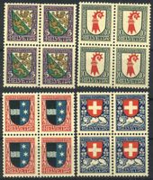 1926, Pro Juventute, Viererblöcke **