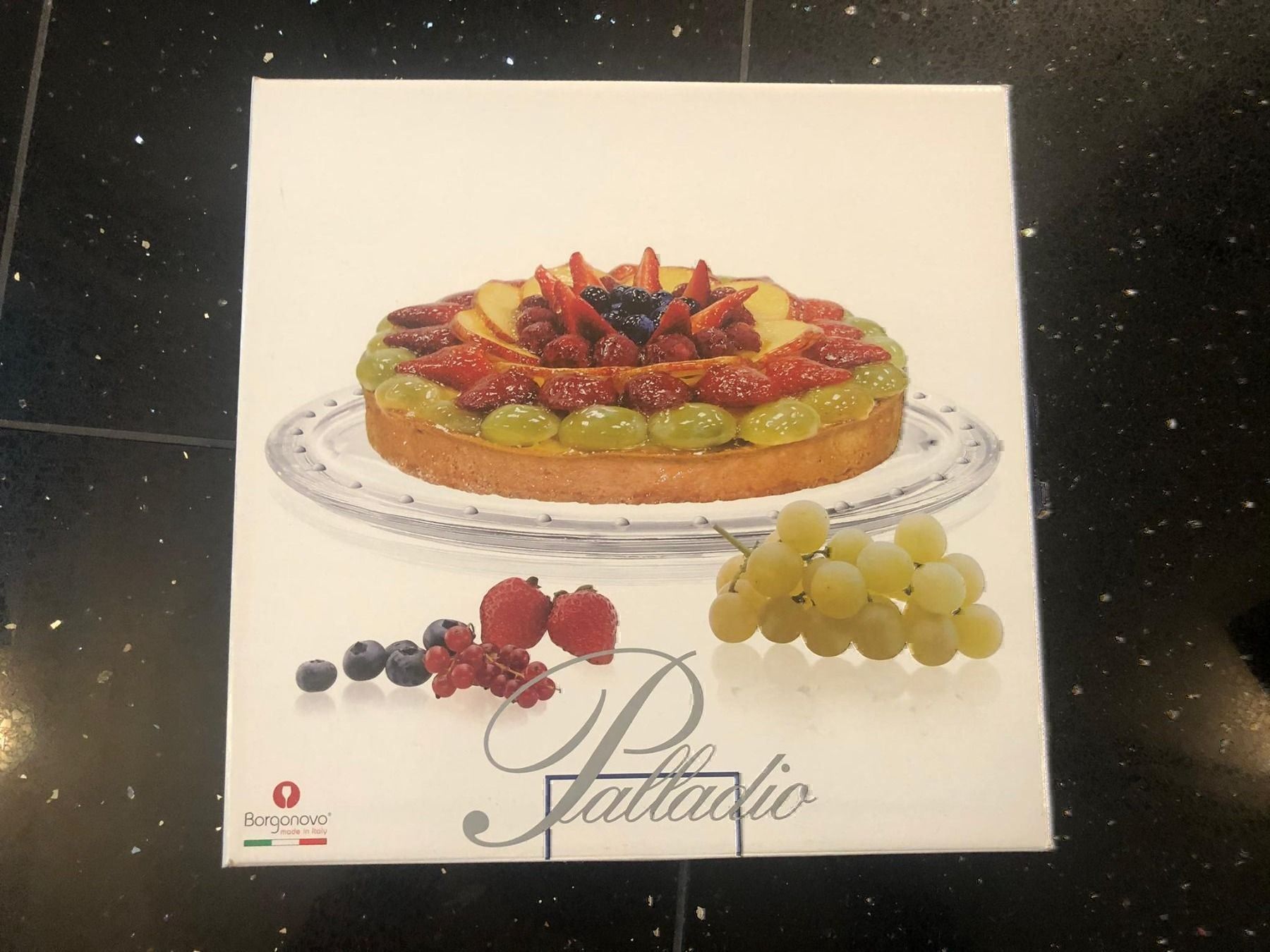 Piatti: Kuchen Teller Glas Kristall – Nuovo e nell'imballaggio originale da Aarburg venduto da saluvava