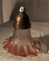 Lampenschirm, mit Fassung, Glas