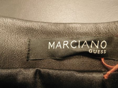 GUESS by MARCIANO Pencil ROCK Jupe Gr.34 Leder Rücken RV
