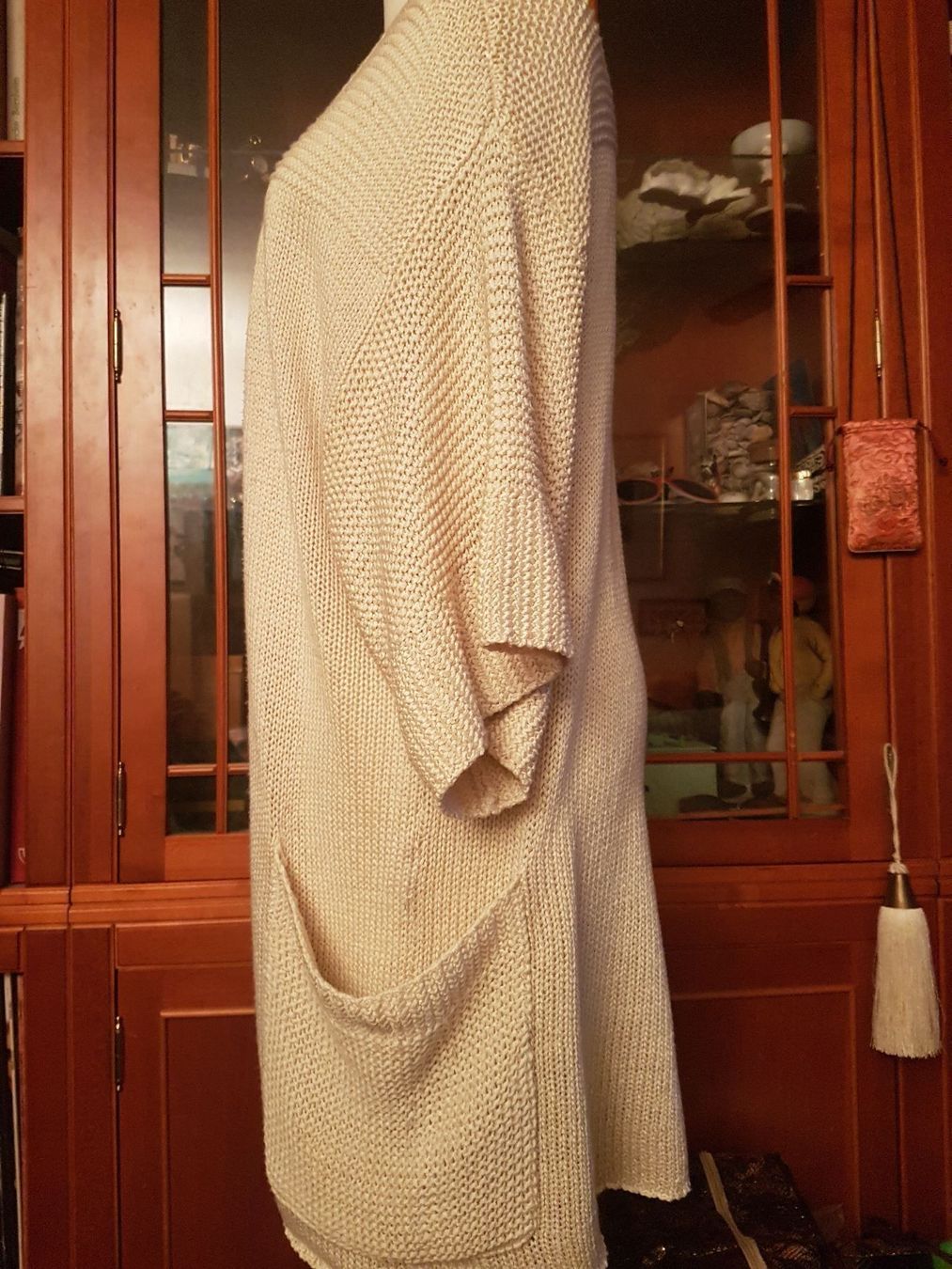 Giacche: Hellbeige Strick-Jacke mit 1/2 Ärmeln – Usato da Oberengstringen venduto da Sheera7 6