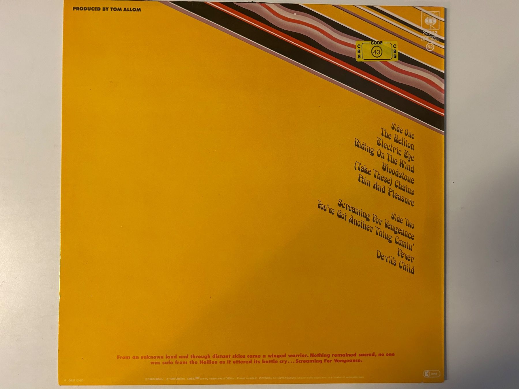 Dischi in vinile: Judas Priest - Screaming for Vengeance – Usato da Aesch BL venduto da BlueMusicRecords 1
