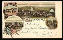 Litho Walzenhausen, Bahnhof zur Drahtsei