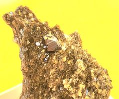 Rutil, Cervandonit, Magnetit, Kleinstufen für Spezialisten.