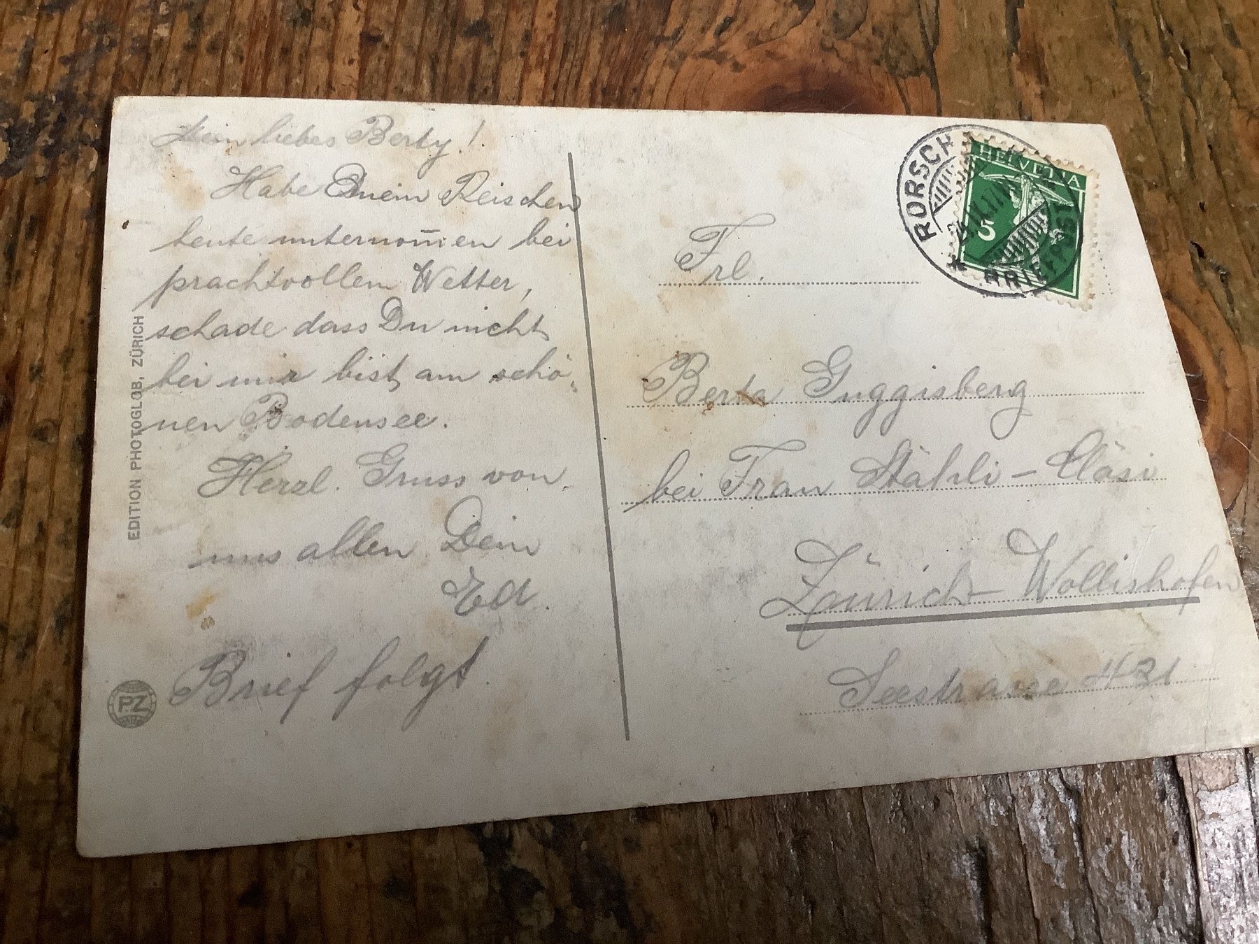 Cartoline postali: Alte Ansichtskarte Rorschach am Bodensee, Rarität! – Usato da Flaach venduto da Monisoldshop 1