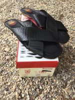 Mules/Sandales noires en CUIR, pointure 40, NEUF